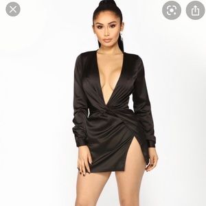 Fashion Nova Sugar Free Silky Dress